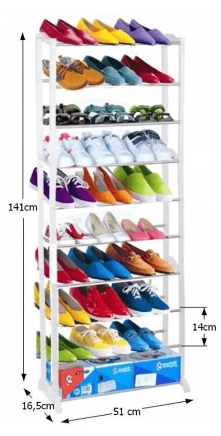 Etajera pentru incaltaminte Mobhaus Botis Typ 2 VH122 (White)