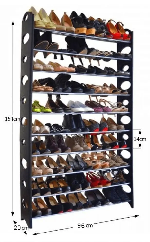 Etajera pentru incaltaminte Mobhaus Botis Typ 4 VSDW05 (Gray/Black)