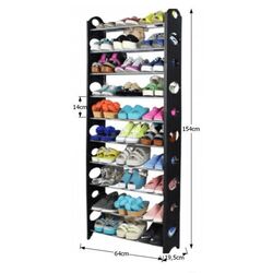 Etajera pentru incaltaminte Mobhaus Botis Typ 5 (Gray/Black) Thumb