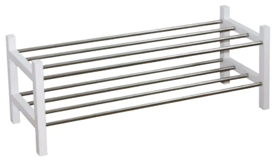 Стеллаж для обуви Mobhaus Breso (White/Silver)