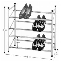 Etajera pentru incaltaminte Mobhaus Dita (Chrome) Thumb