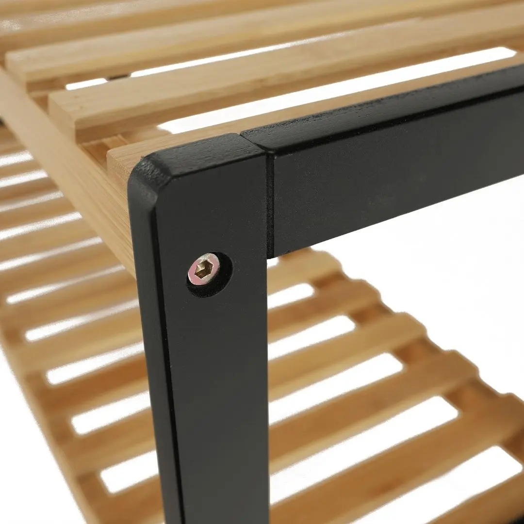 Etajera pentru incaltaminte Mobhaus Kontre (Natural/Black)