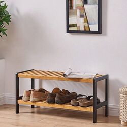 Etajera pentru incaltaminte Mobhaus Kontre (Natural/Black) Thumb