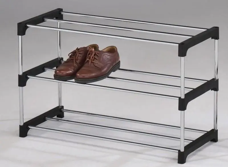 Etajera pentru incaltaminte Mobhaus Montego (Chrome/Black)