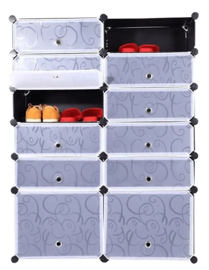 Etajera-organizator pentru incaltaminte Mobhaus Bekim Typ 3 (Black)