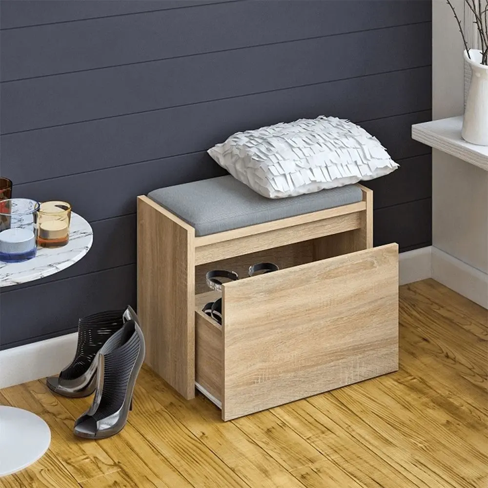 Tumba-bancheta pentru incaltaminte Tempo Kondela Bergi (Sonoma Oak)