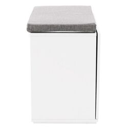 Тумба-банкетка для обуви Mobhaus Boksa (White/Gray) Thumb