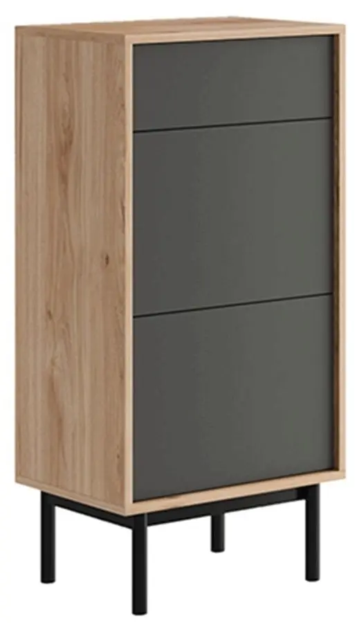 Тумба для обуви Mobhaus Bergen BGD54 (Jackson Hickory Oak/Graphite)