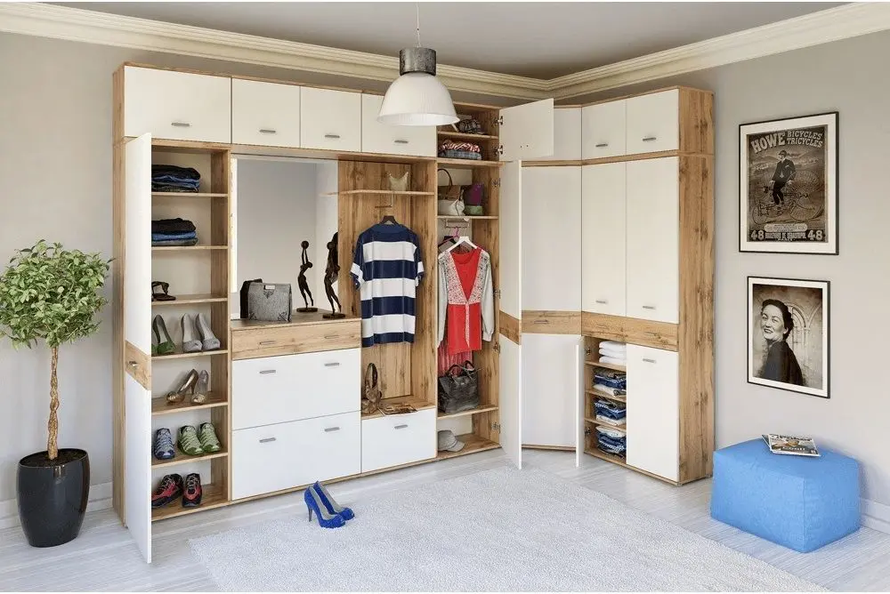 Тумба для обуви Mobhaus Cyril Typ 6 (Wotan Oak/White)