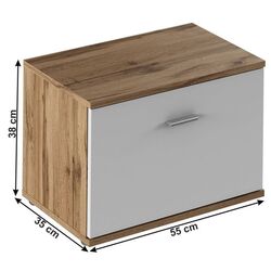 Тумба для обуви Mobhaus Cyril Typ 6 (Wotan Oak/White) Thumb