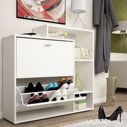 Tumba pentru incaltaminte Mobhaus Izabela (White) Thumb