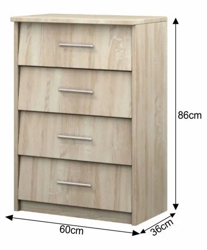 Тумба для обуви Mobhaus Nnario Typ 1 (Sonoma Oak) - 3