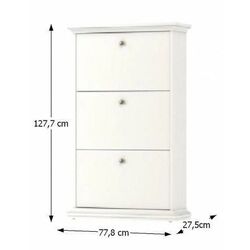 Tumba pentru incaltaminte Mobhaus Paris 70309 (White) Thumb