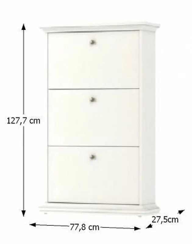 Tumba pentru incaltaminte Mobhaus Paris 70309 (White)