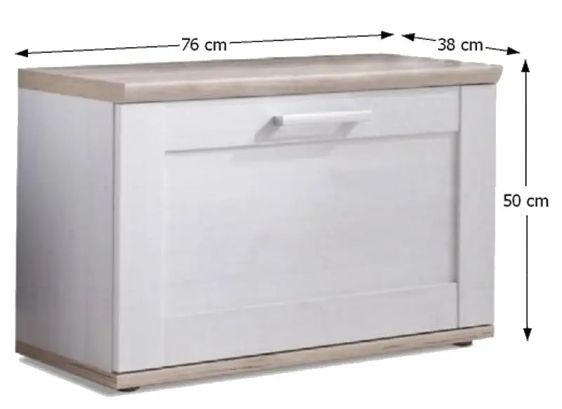 Тумба для обуви Mobhaus Provensal (White/Sanremo)