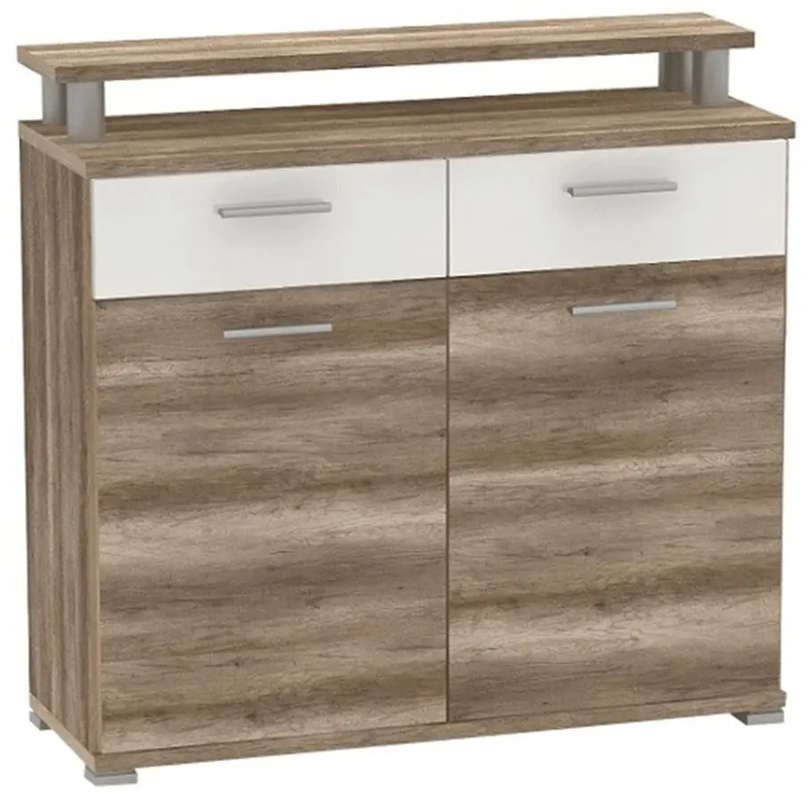 Tumba pentru incaltaminte Mobhaus Rachel Typ 4 (Canyon Oak/White Extra Gloss)