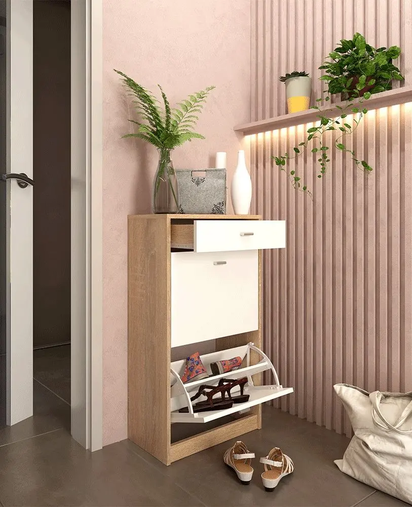 Тумба для обуви Mobhaus Vivat New Typ 1 (White/Sonoma Oak)