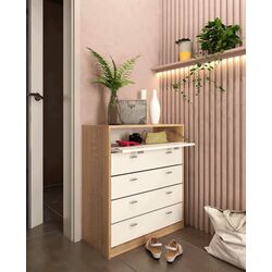 Tumba pentru incaltaminte Mobhaus Vivat New Typ 4 (White/Sonoma Oak) Thumb