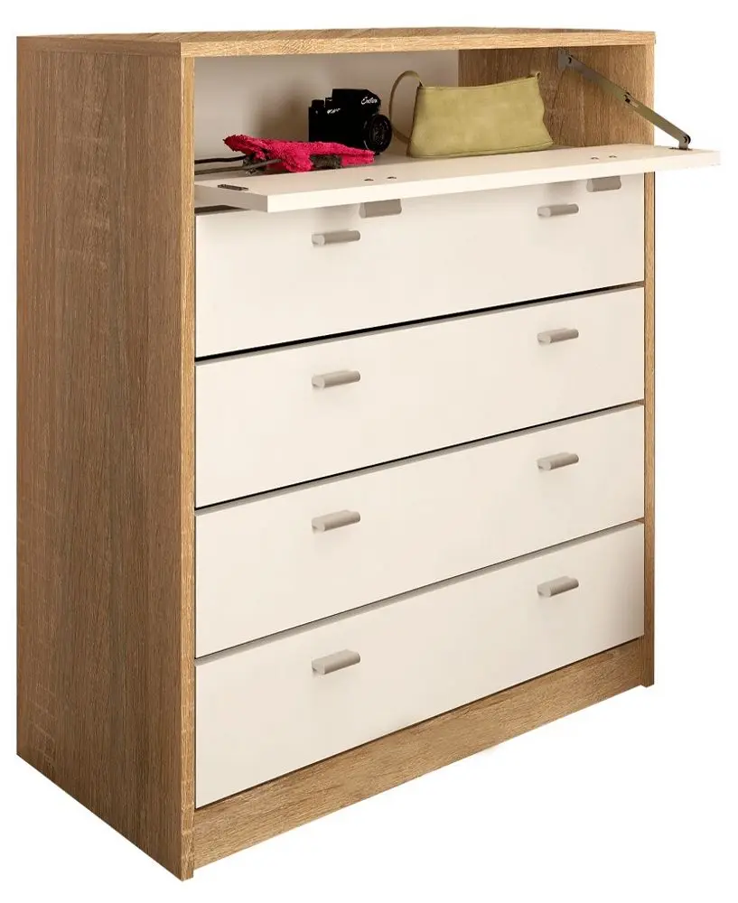 Tumba pentru incaltaminte Mobhaus Vivat New Typ 4 (White/Sonoma Oak)