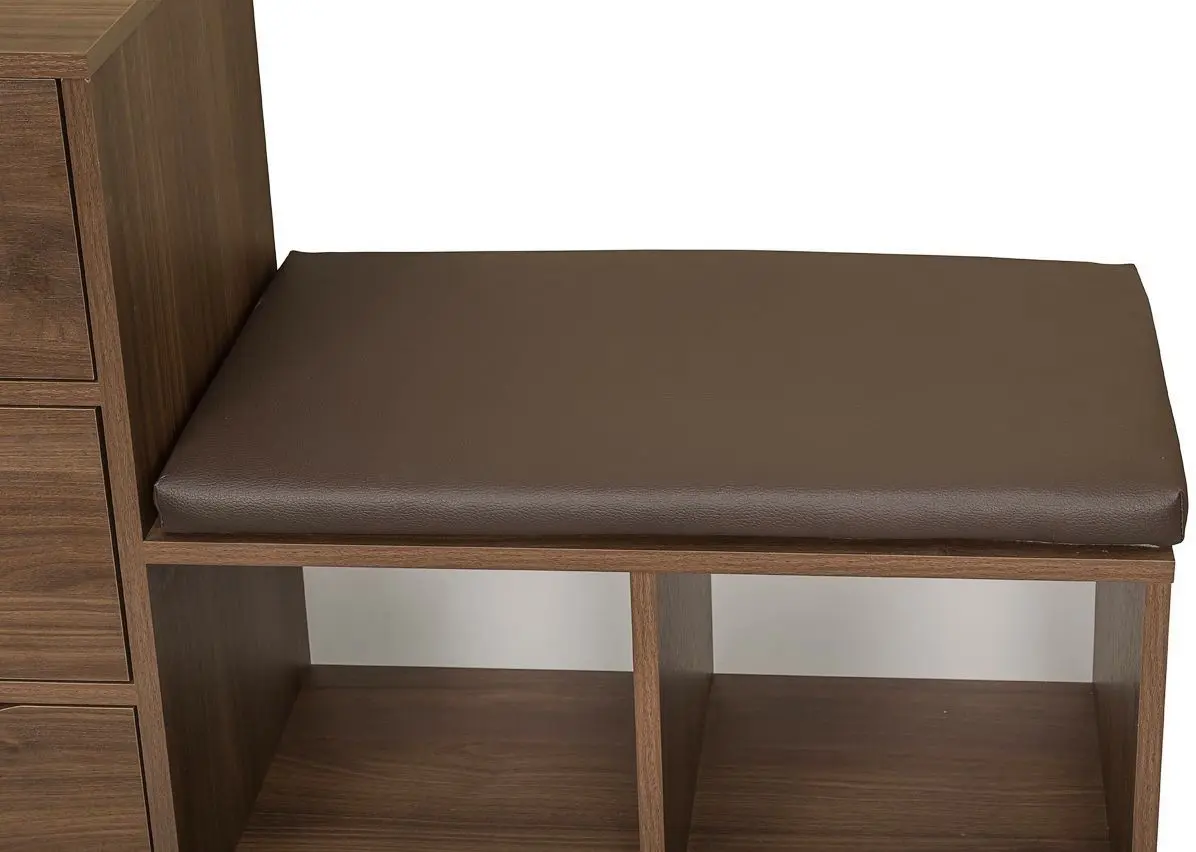 Tumba pentru incaltaminte Mobi Layt 10.84 (Walnut Select Fireplace)