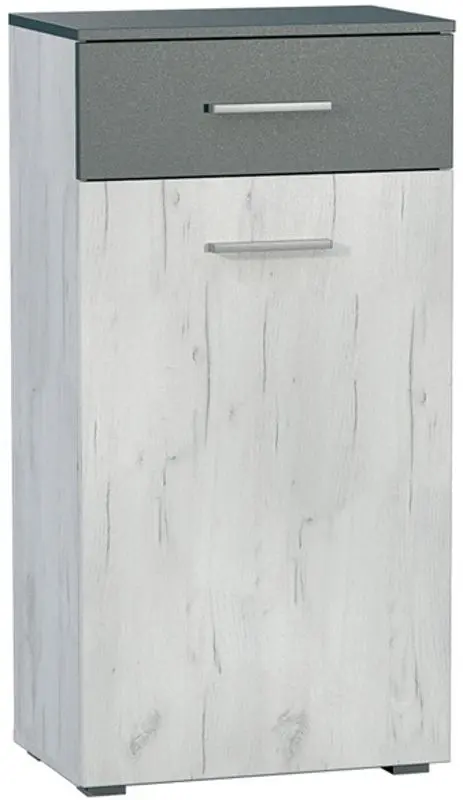 Tumba Mobi Yunona (Craft Oak White/Slate Gray)