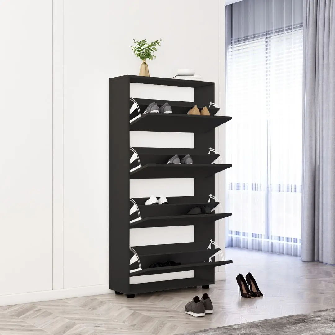 Tumba pentru incaltaminte Mobildor Leo 50x27x164cm (Anthracite)