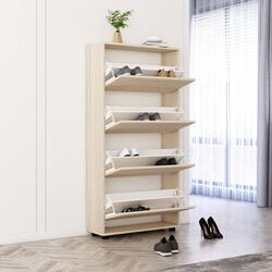 Tumba pentru incaltaminte Mobildor Leo 50x27x164cm (Sonoma) Thumb