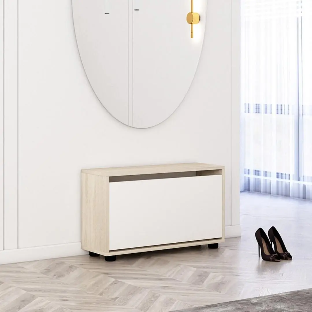 Tumba pentru incaltaminte Mobildor Leo 50x27x47cm (Sonoma/White)