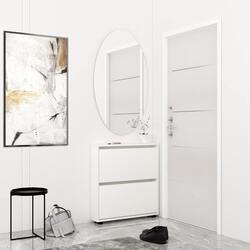 Тумба для обуви Mobildor Leo 50x27x86cm (White) Thumb