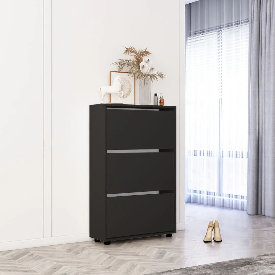Tumba pentru incaltaminte Mobildor Leo 60x27x125cm (Anthracite)
