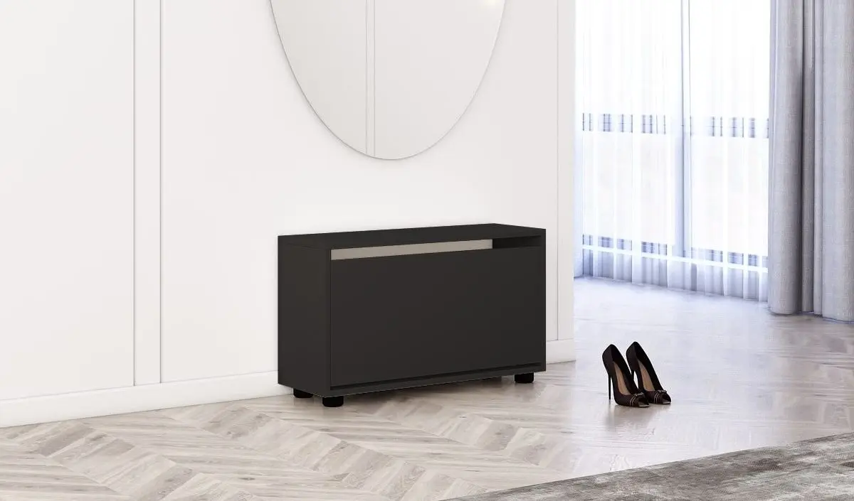 Tumba pentru incaltaminte Mobildor Leo 60x27x47cm (Anthracite)