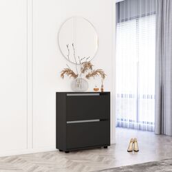 Tumba pentru incaltaminte Mobildor Leo 60x27x86cm (Anthracite)