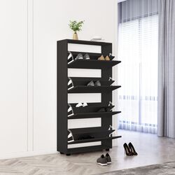 Tumba pentru incaltaminte Mobildor Leo 70x27x164cm (Anthracite) Thumb