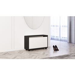 Тумба для обуви Mobildor Leo 70x27x47cm (Anthracite/White)