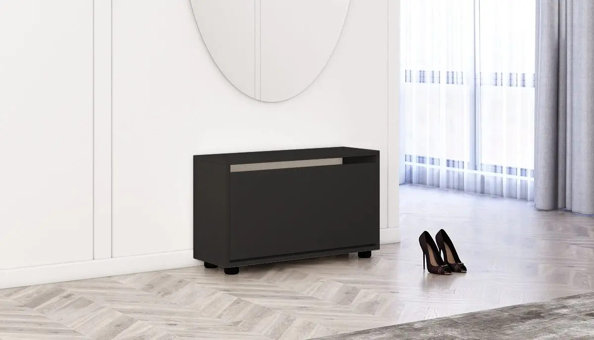 Tumba pentru incaltaminte Mobildor Leo 70x27x47cm (Anthracite)