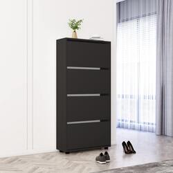 Tumba pentru incaltaminte Mobildor Leo 80x27x164cm (Anthracite)