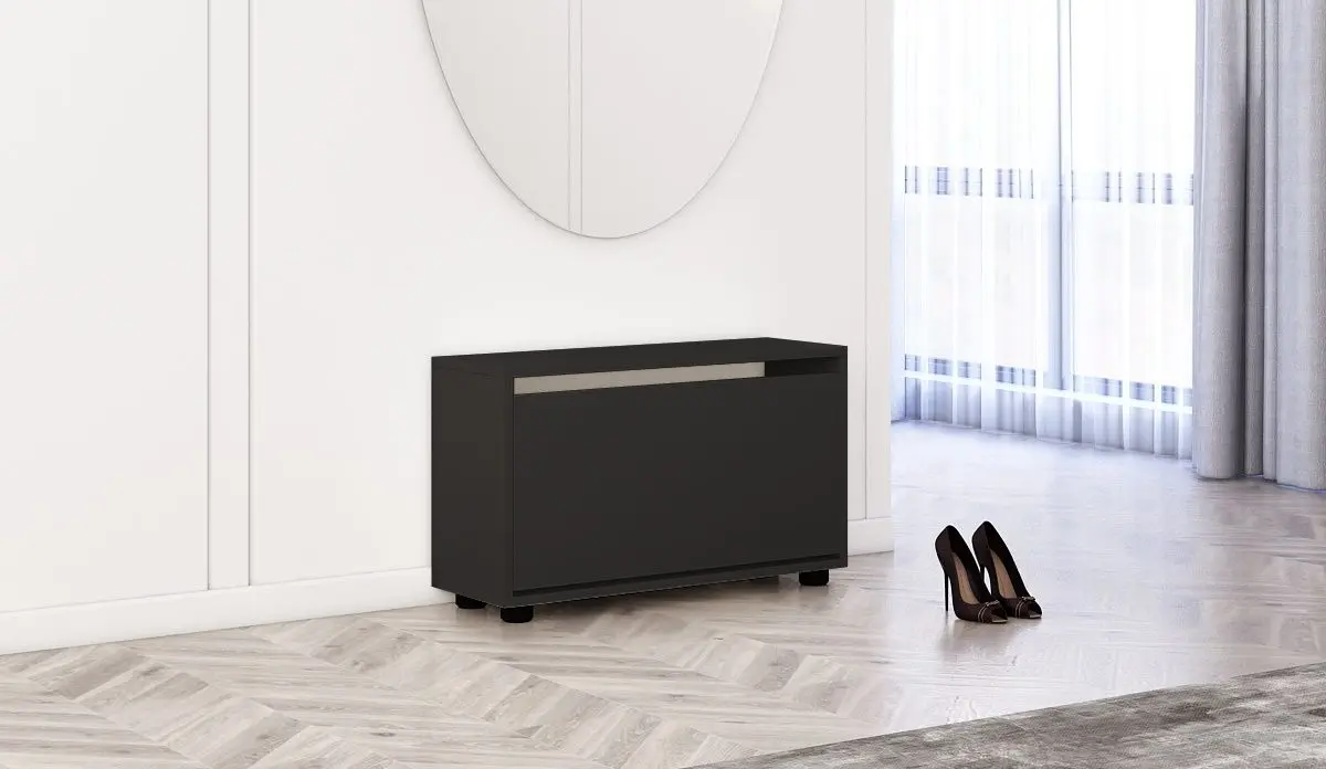Tumba pentru incaltaminte Mobildor Leo 80x27x47cm (Anthracite)