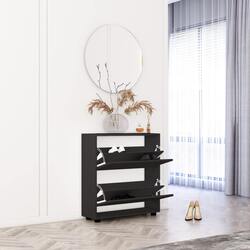 Tumba pentru incaltaminte Mobildor Leo 80x27x86cm (Anthracite) Thumb