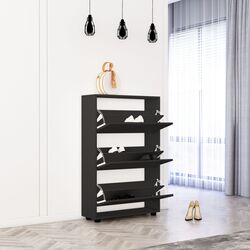 Tumba pentru incaltaminte Mobildor Leo 90x27x125cm (Anthracite) Thumb