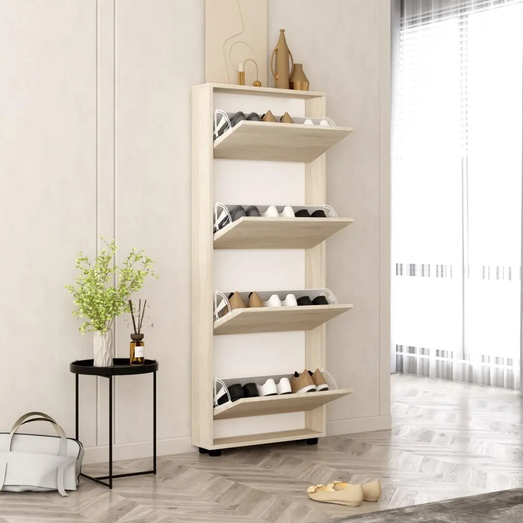 Tumba pentru incaltaminte Mobildor Leo Slim 50x16x164cm (Sonoma)