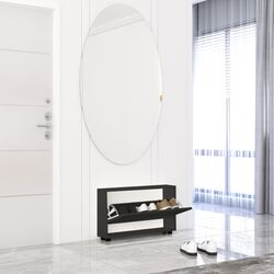 Tumba pentru incaltaminte Mobildor Leo Slim 50x16x47cm (Anthracite) Thumb