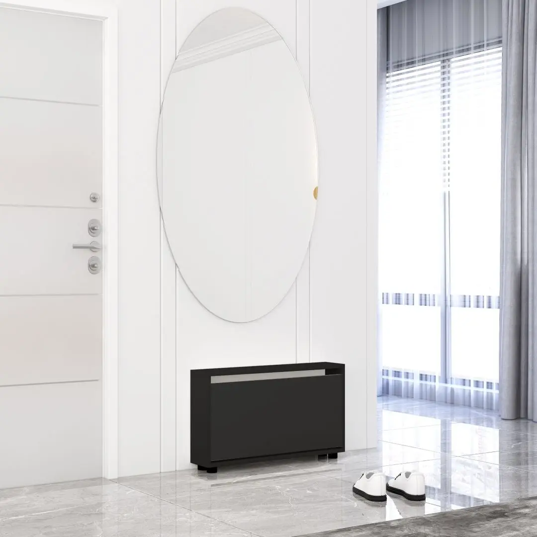 Tumba pentru incaltaminte Mobildor Leo Slim 50x16x47cm (Anthracite)