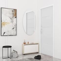 Тумба для обуви Mobildor Leo Slim 50x16x47cm (Sonoma/White)