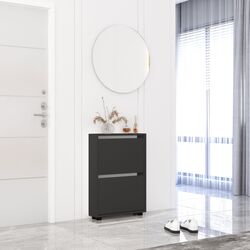 Tumba pentru incaltaminte Mobildor Leo Slim 50x16x86cm (Anthracite)