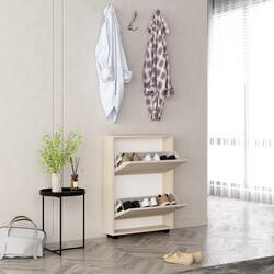 Tumba pentru incaltaminte Mobildor Leo Slim 50x16x86cm (Sonoma) Thumb