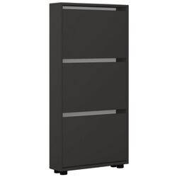 Tumba pentru incaltaminte Mobildor Leo Slim 60x16x125cm (Anthracite) Thumb