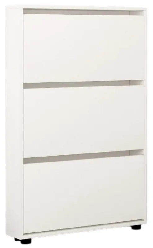 Tumba pentru incaltaminte Mobildor Leo Slim 60x16x125cm (White)