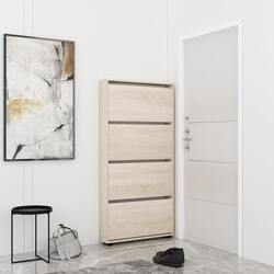 Tumba pentru incaltaminte Mobildor Leo Slim 60x16x164cm (Sonoma)