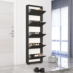 Тумба для обуви Mobildor Leo Slim 60x16x203cm (Anthracite) Thumb