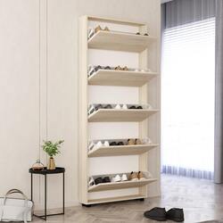 Tumba pentru incaltaminte Mobildor Leo Slim 60x16x203cm (Sonoma) Thumb